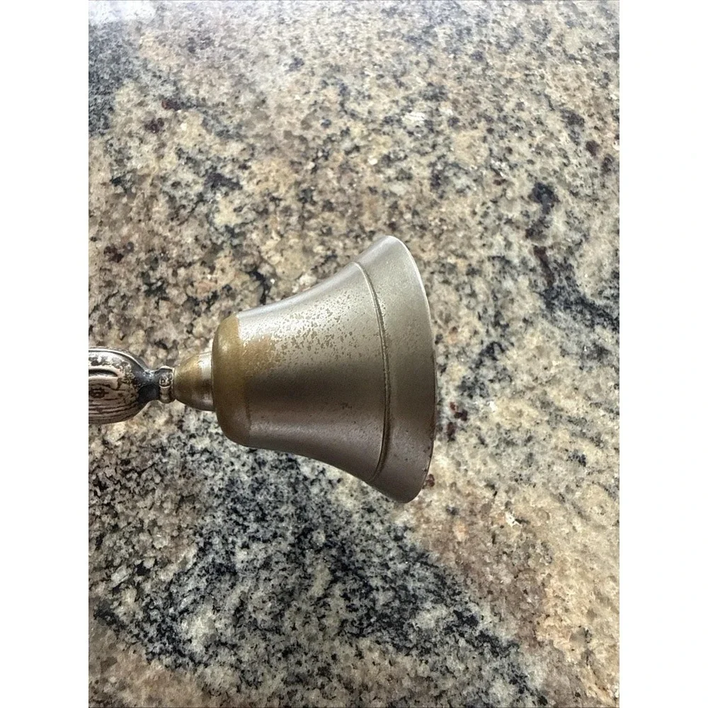 Vintage Webster Co Sterling Silver Handle Dinner Bell Corn Pattern c.1930
